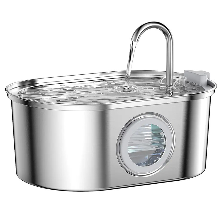 3.2L چشمه حیوان خانگی 304 فولاد ضد زنگ نوشیدن چشمه حیوان خانگی