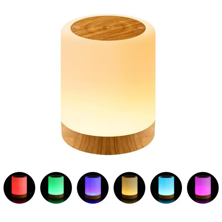 چراغ رومیزی LED RGB قابل شارژ قابل حمل لمسی اتاق خواب