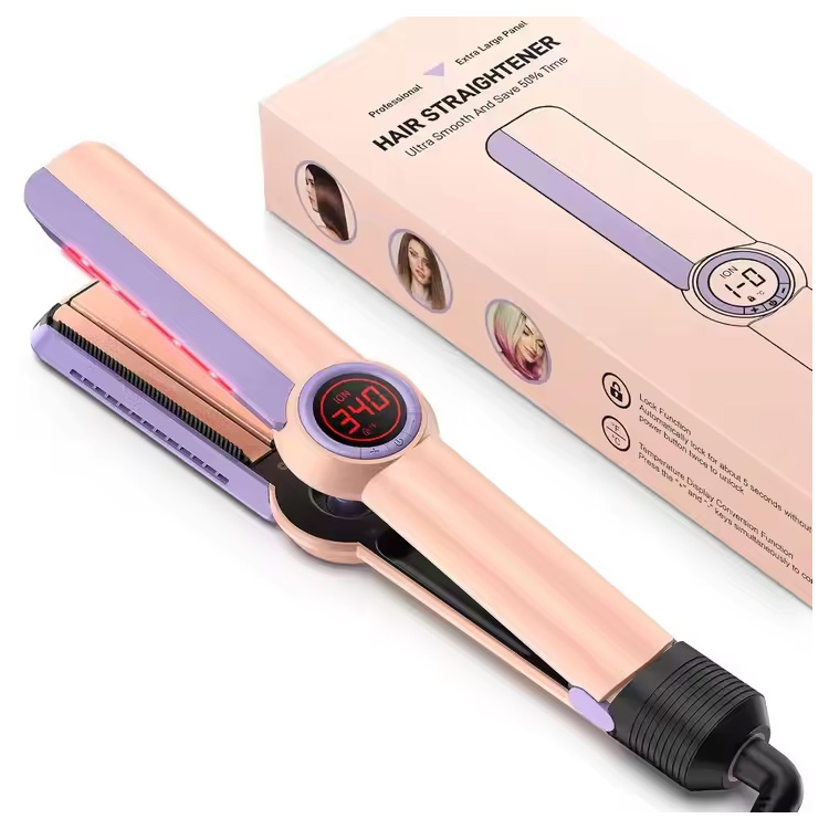 صاف کننده مو با کارایی بالا صفحات پهن اتو صاف