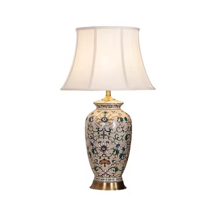 فروش گرم کالاهای خانگی سفارشی سرامیک چراغ رومیزی کلاسیک